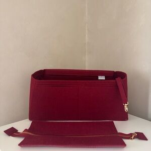 Elegant Red Women's Bag Insert
